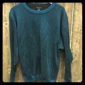 J.Crew Sparkle Blue Crewneck Sweater